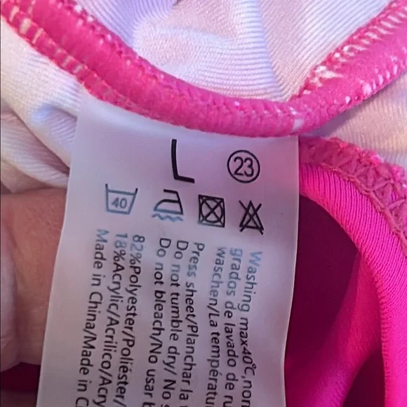 NWT Vibrant Pink One-Piece Swimsuit Size Large - Picture 13 of 15